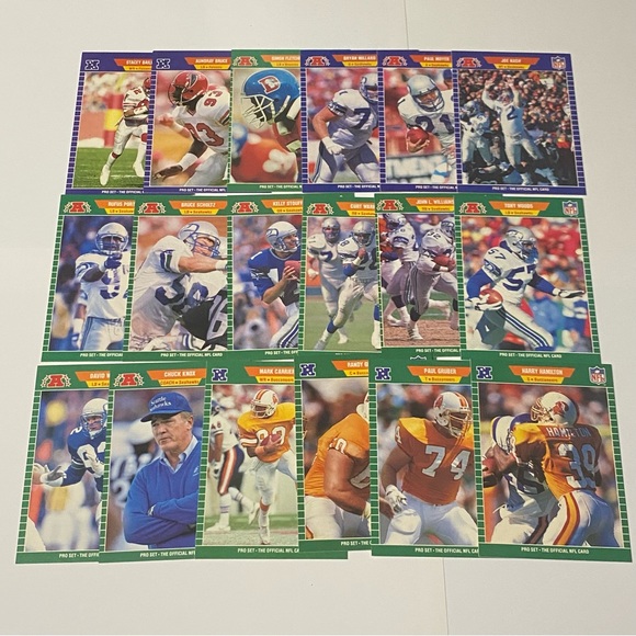 1989 - 1990  Pro Set Football Cards Lot of 104 Cards Vintage - Picture 2 of 10